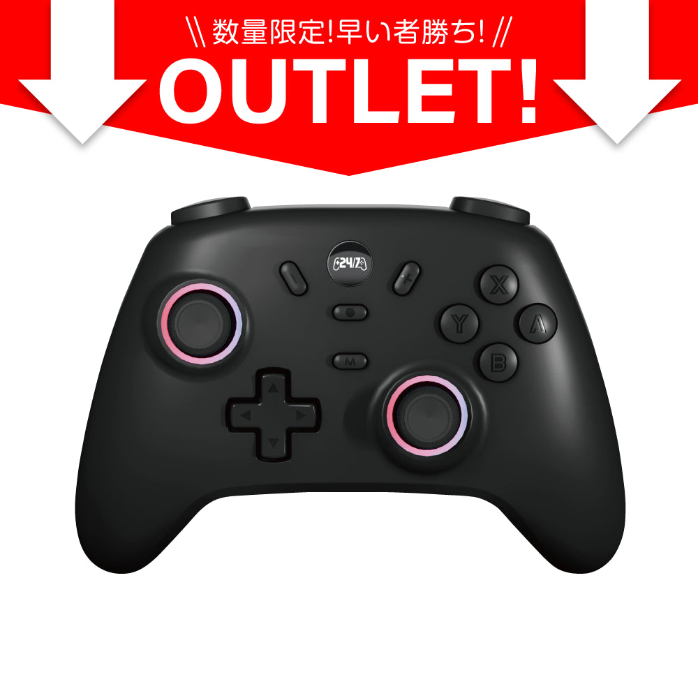 【アウトレット】Switch用 HEワイヤレスゲームパッドTurbo