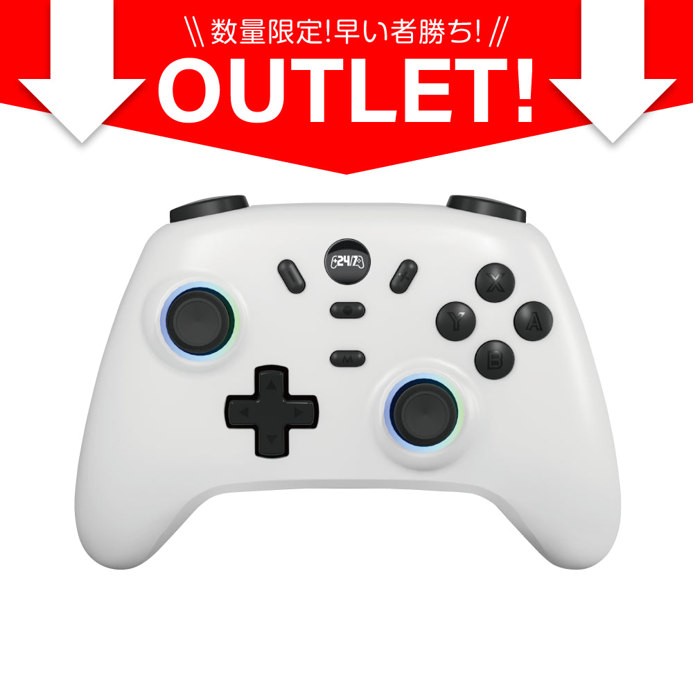 【アウトレット】Switch用 HEワイヤレスゲームパッドTurbo